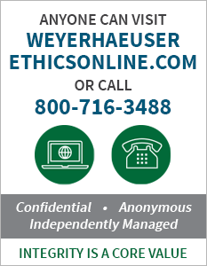 Anyone Can Visit Weyerhaeuser Ethics Online